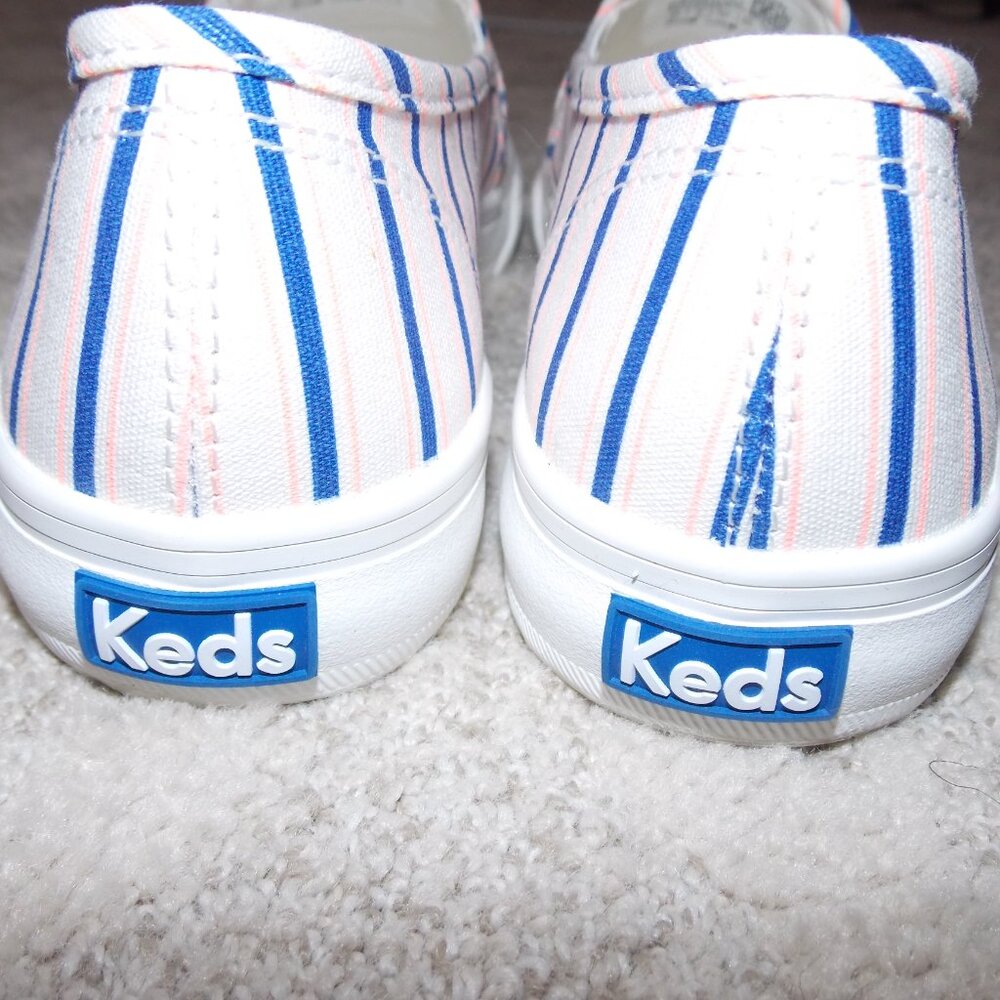 Keds Double Decker Canvas Stripe Slip On Size-6.5 - Picture 3 of 8